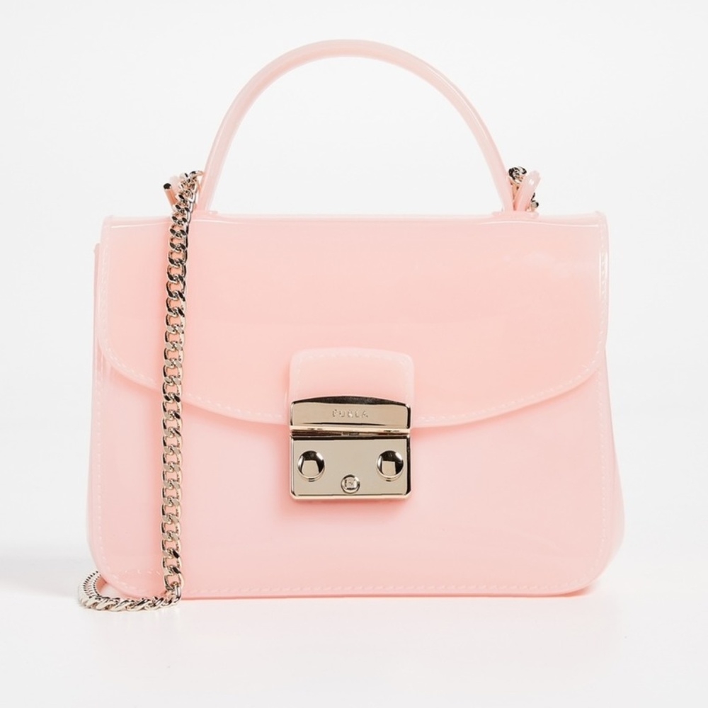 FURLA Candy Meringa Mini Crossbody Rosa Chia Purse - Picture 1 of 8